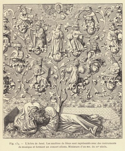 The Tree of Jesse by French School